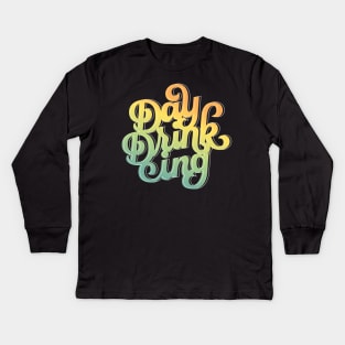 Day Drinking Kids Long Sleeve T-Shirt